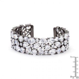 Bejeweled  Cuff Black Tone